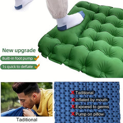 Argyle Inflatable Sleeping Pad for Outdoor Camping