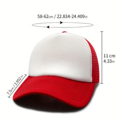Mesh Truck Driver Hat Sun Hat with Adjustable Plastic Buckle