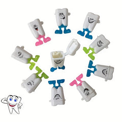Cute Teeth Collection Box for Kids' Souvenirs - Set of 10