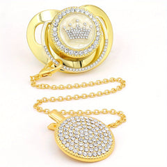 Soft & Comfortable Baby Pacifier with Crown & Holder