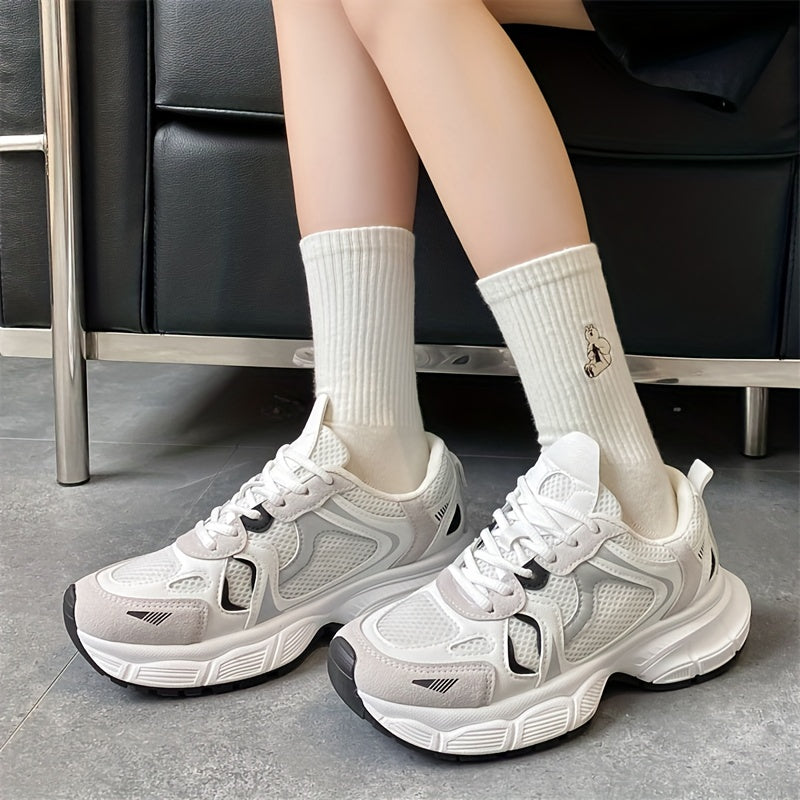 5 Pairs Letter Embroidery Crew Sports Socks Women's Stockings