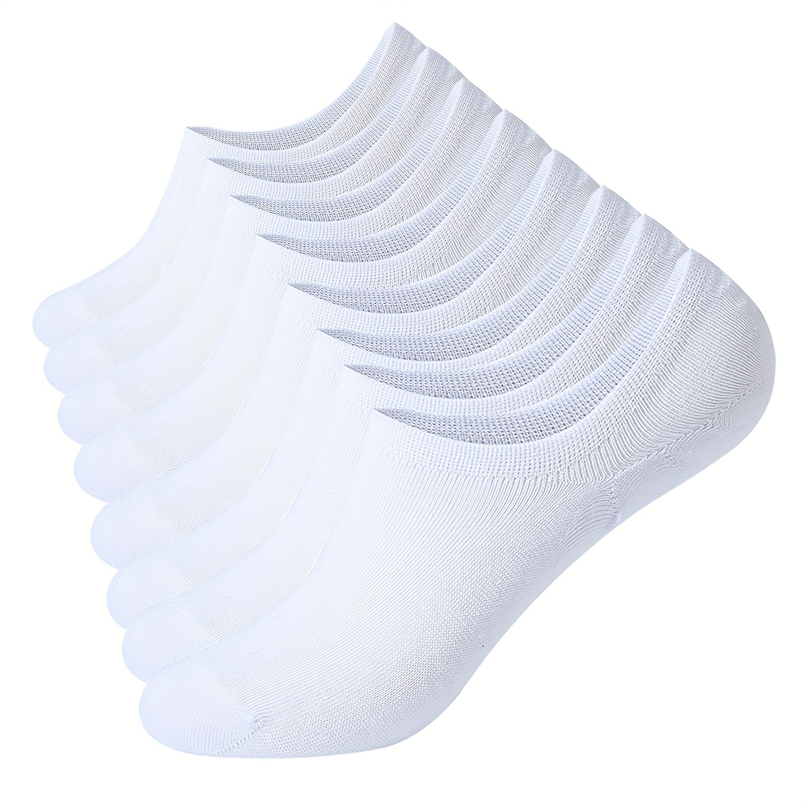 8 Pairs Solid Short Socks Non slip Ankle Socks Women's Stockings