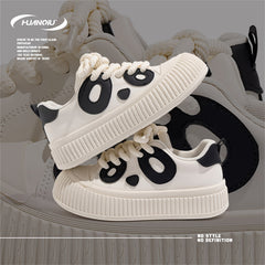 Panda Pattern Sporty Skate Shoes for Women