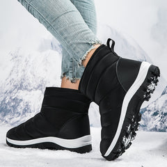 Waterproof Plush Lined Furry Thermal Snow Boots Fall Winter Keep Warm