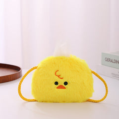 Chick Coin Purse Wallet Crossbody Bag Plush Shoulder Bag