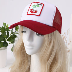 Fruit Patch Trucker Hat Sunshade Baseball Cap for Women
