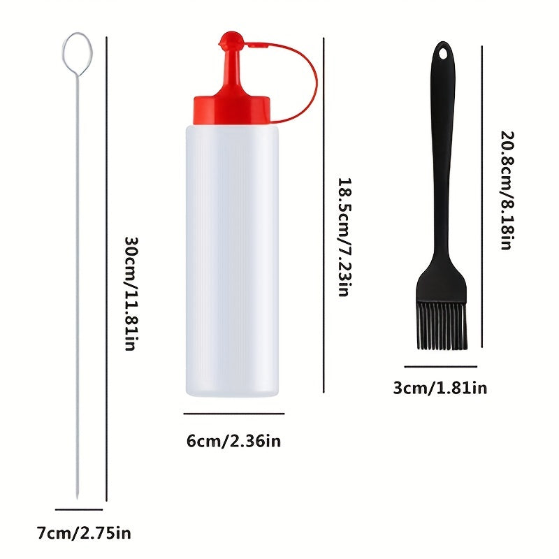 BBQ Grill Tool Set BBQ Accessories Camping Skewers Tongs Brush Forks