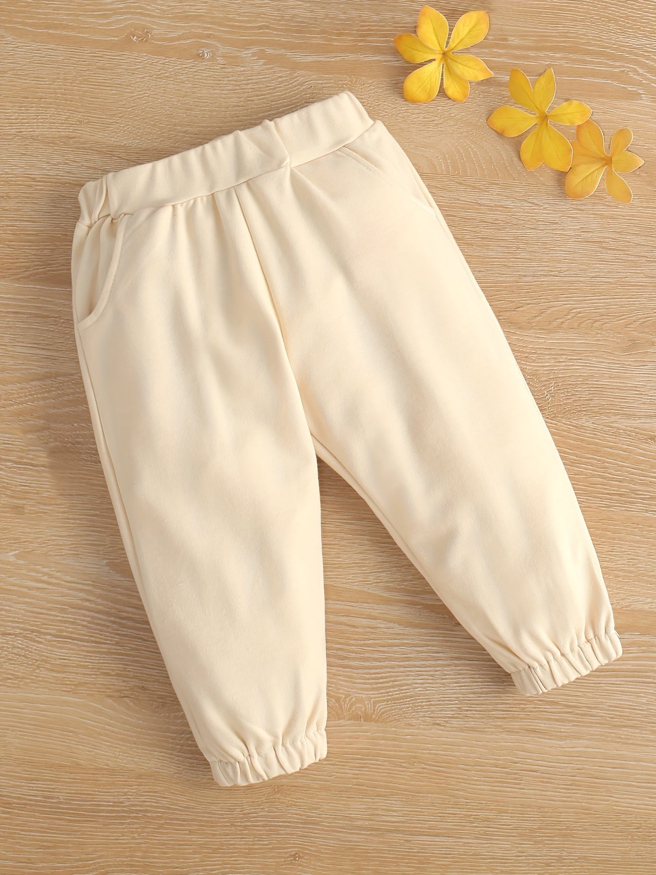 Baby Girl s Solid Tunic Sweatpants Kid s Casual Trousers