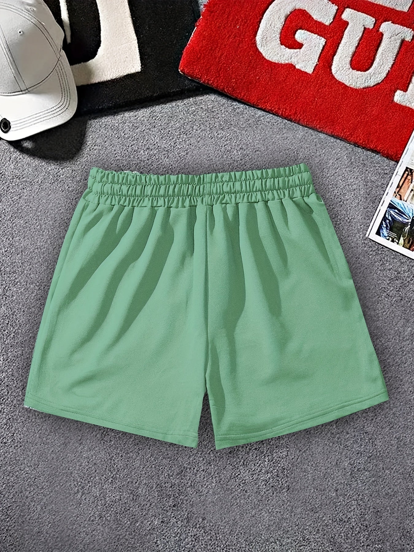 Men's Comfy Elastic Waist Drawstring Shorts