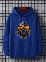 Men's Halloween Pumpkin Devil Hoodie Stylish & Stretchy