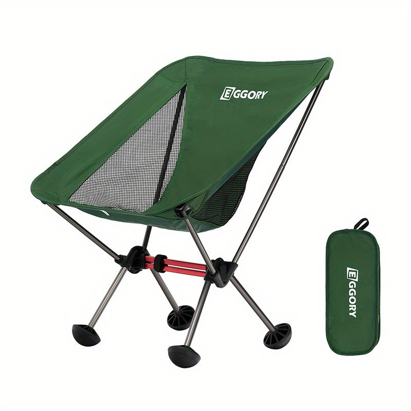 Ultralight Folding Fishing Chair Portable Durable Double Crossbar 270lbs
