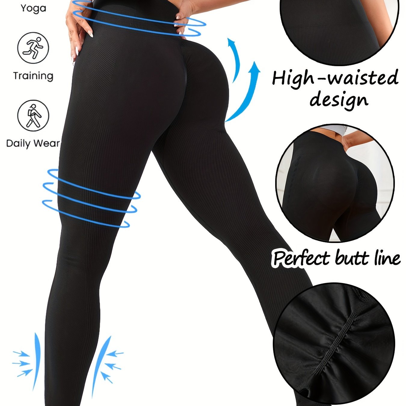 High Waist Yoga Leggings Women's Sports Pants