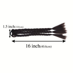 1pc 3 Braided Wig Hair Ties For Girls 40 64 Cm Long