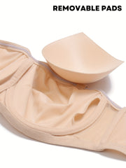 Strapless Bandeau Bra Soft Push-Up Everyday Lingerie