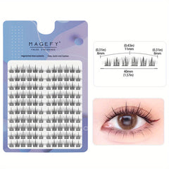 Fluffy C Curling 120 Cluster Lashes 8-11mm Mixed Length False Eyelashes