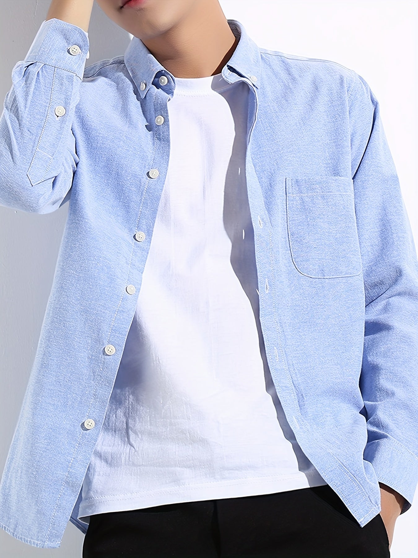 Men's Short Sleeve Shirt w/ Chest Pocket - Summer Vacation Resort Tops