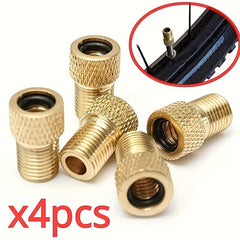 4pcs Bike Valve Adapter w/ Sealing Ring