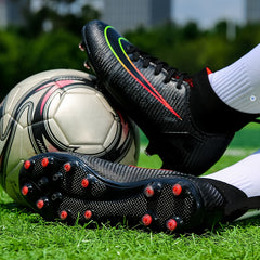 Boy's High Top Non Slip AG Football Cleat Soccer Shoes