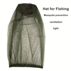 Outdoor Fishing Hat Mosquito Head Net Insect Proof Men's Travel Cap