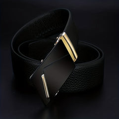 Leisure & Business Belt Double sided Cowhide Automatic Buckle for Men