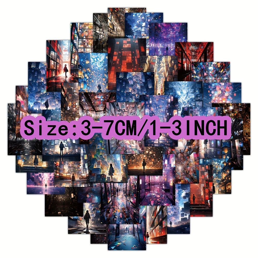 60pcs Dream Space Series Graffiti Stickers Water Cup Decoration DIY Sticker Pack