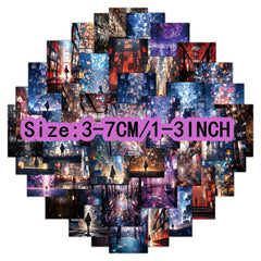 60pcs Dream Space Series Graffiti Stickers Water Cup Decoration DIY Sticker Pack