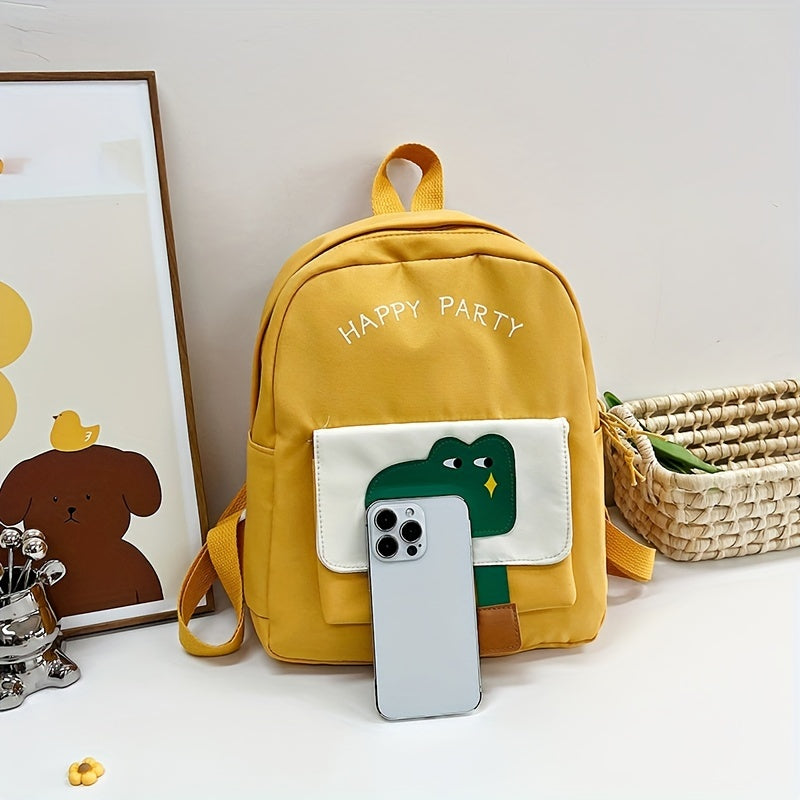 Cartoon Crocodile Kindergarten Bag Boys And Girls Schoolbag