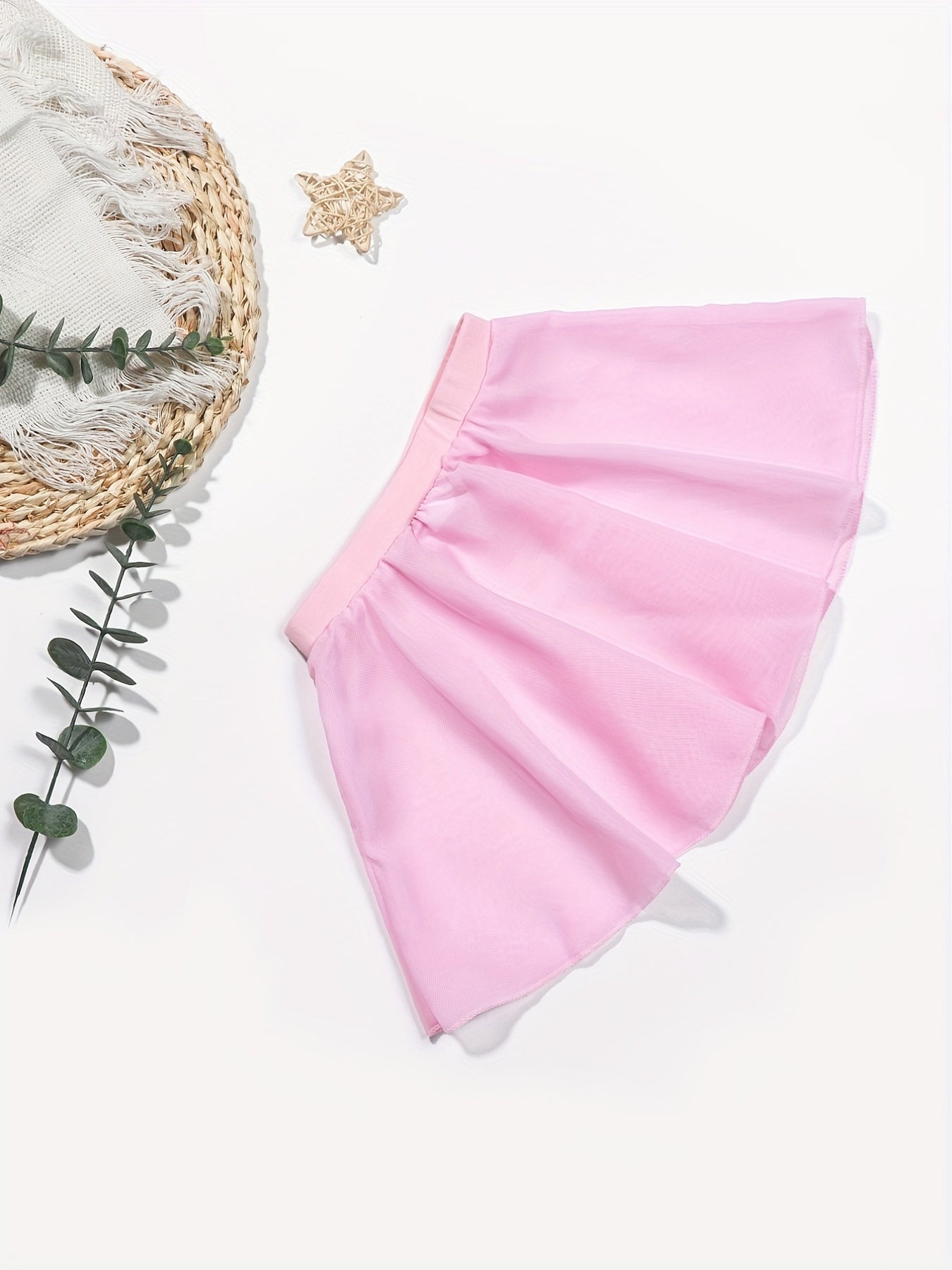 Girls Solid Ballet Tutu Skirt for Dancing Performance