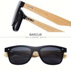 Men's Wooden Sunglasses UV Protection for Cycling