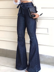 High Waist Flare Jeans Wide Leg Denim Pants