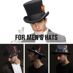 Feather Hat Accessories Unisex