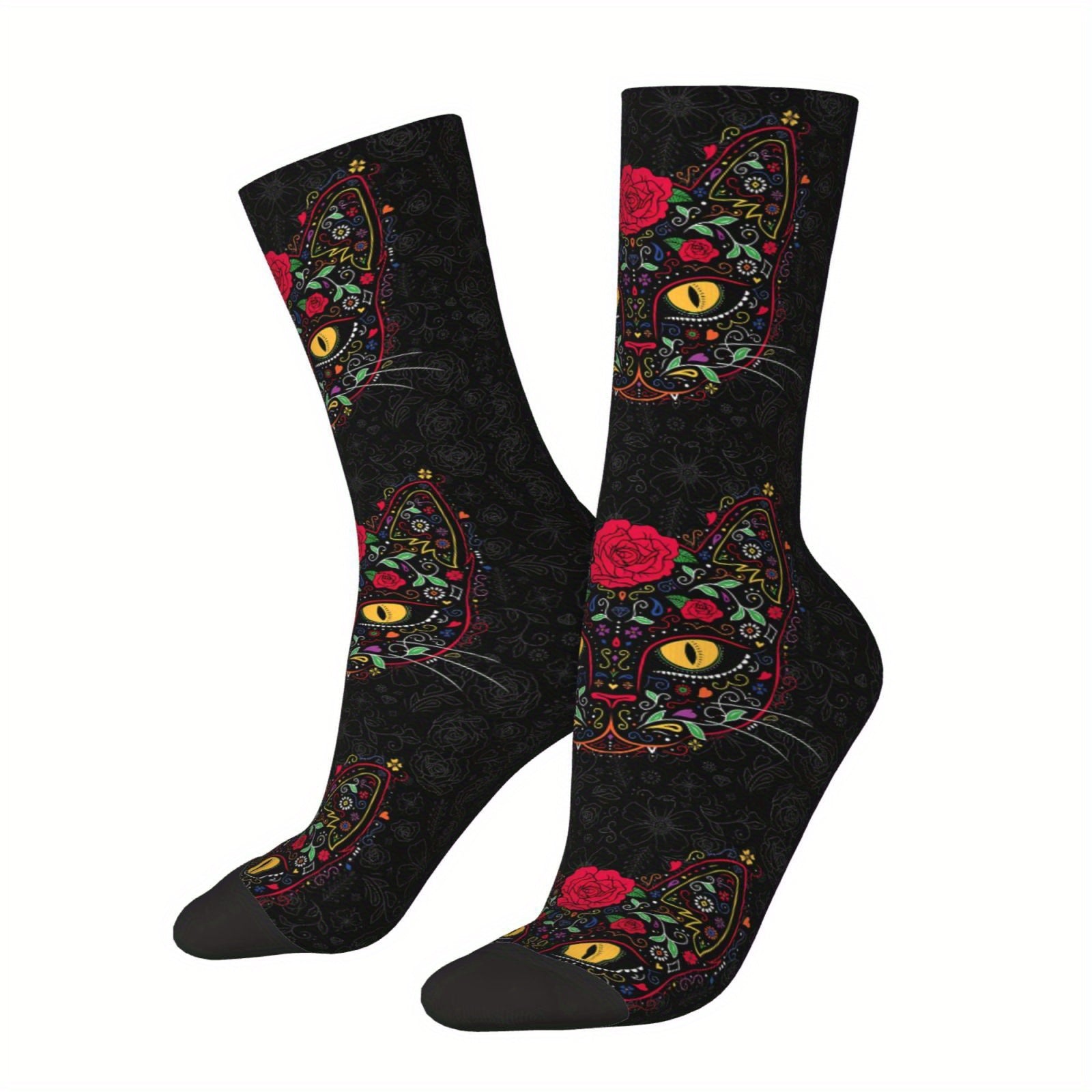 Mexican Skulls Crew Socks Hip Hop Crazy Outdoor Sports Funny Socks