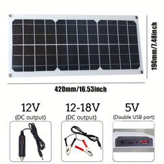 2pcs 30W 60W Solar Panel Kit for Car Yacht RV Boost