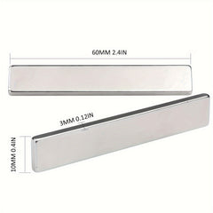 8pcs Neodymium Bar Magnets Strong Rare Earth Magnets with Adhesive
