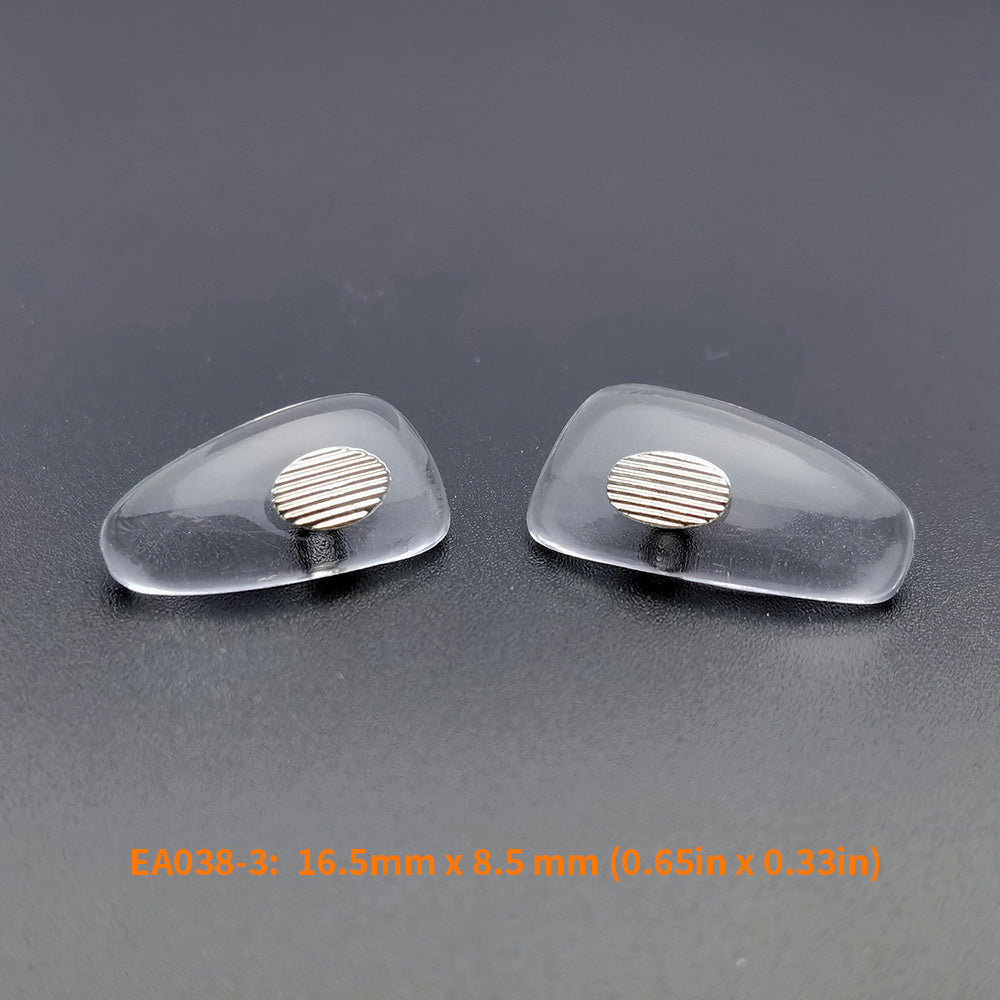 5 Pairs Metal Sunglasses Nose Pads Curved Silicone Glasses Nose Pads