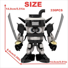 Mythical Samurai Mech Building Kit MOC Fantasy Warrior Model DIY Display Gift