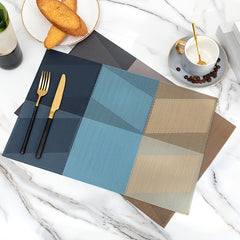 1pc PVC Western Placemat Light Style Heat Insulation Waterproof Cup Mat