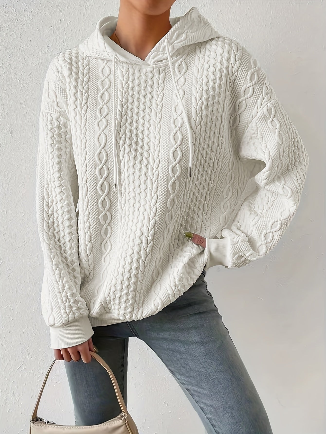 Drawstring Hoodie Long Sleeve Sweatshirt
