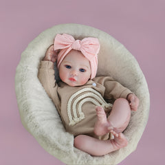 18-Inch Meadow Reborn Doll Full Body Silicone Vinyl Girl Doll 3D Painted Skin