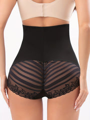 High Waist Tummy Control Lace Shaping Panties