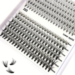 240pcs 40D 9 16mm D Curl Individual Lashes Cluster Lashes Extensions