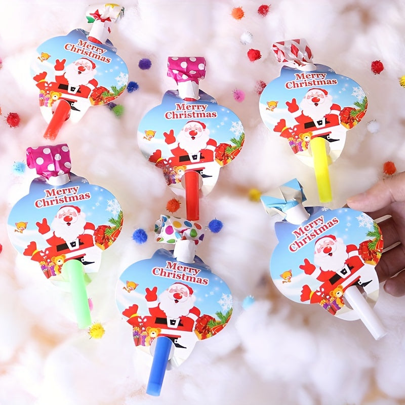 6pcs Christmas Whistles Party Props