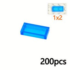 Clear Smooth Bricks & Tile Building Blocks