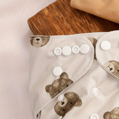 3pcs Soft Suede Cloth Reusable Washable Diapers Pockets Fits 6 33lbs