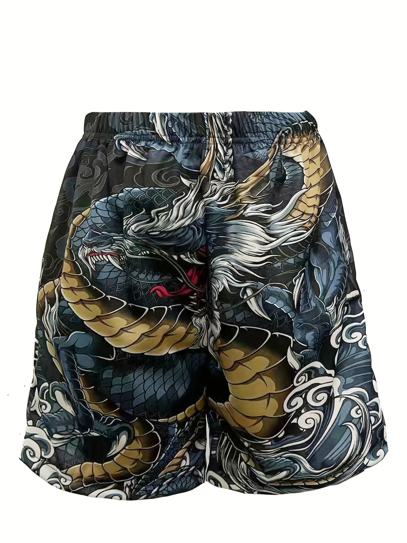 Halloween Skull Pattern Men's Casual Stretch Shorts