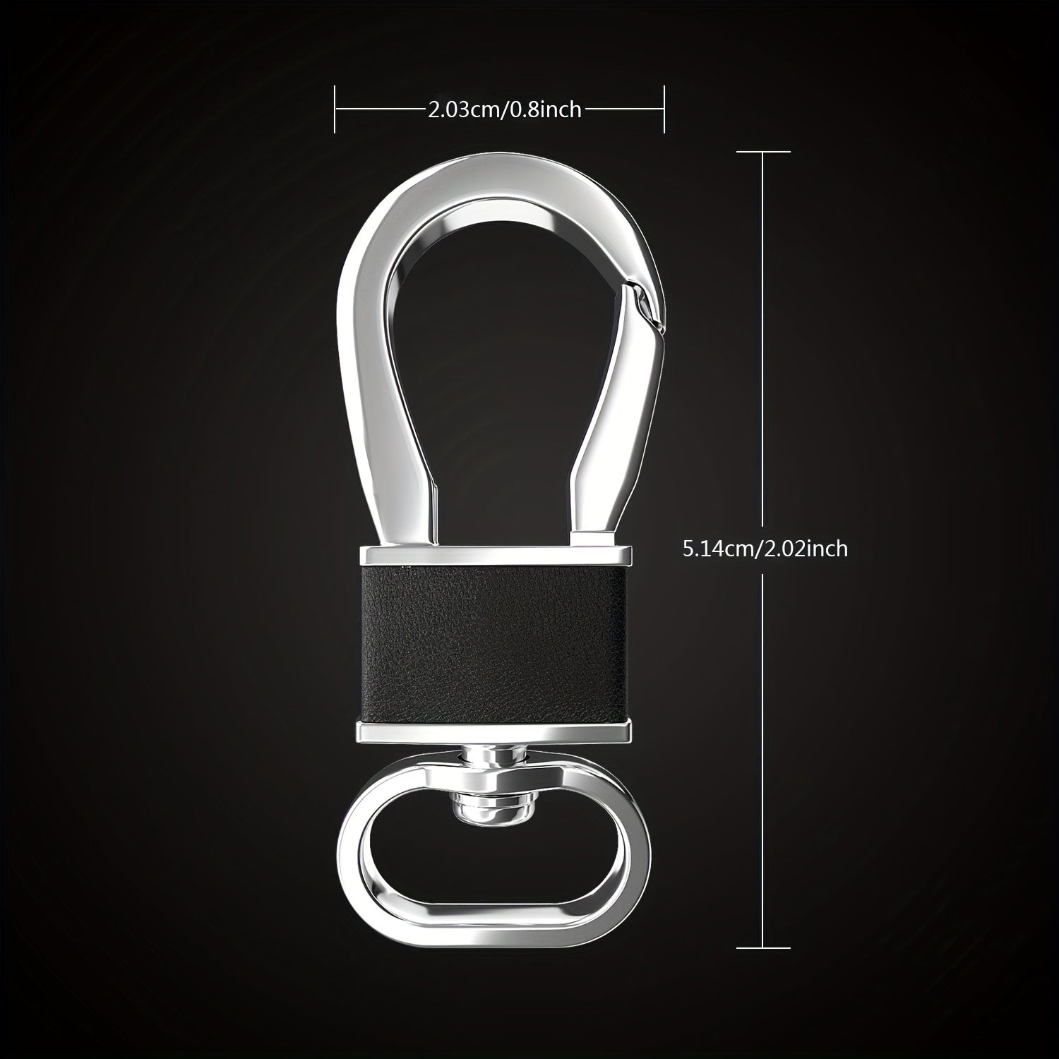 4pcs Metal Carabiner Keychain Portable Key Holder for Camping Hiking