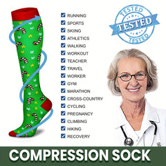 Knee High Copper Compression Socks for Women & Men 15-25 mmHg
