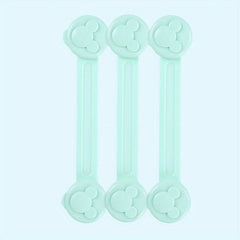 3pcs Baby Safety Locks Drawer Locks Multifunctional Baby Protection Locks