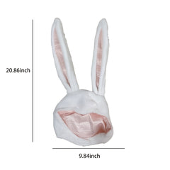 Pink Rabbit Ear Hat Soft Girl Costume Cosplay Hat