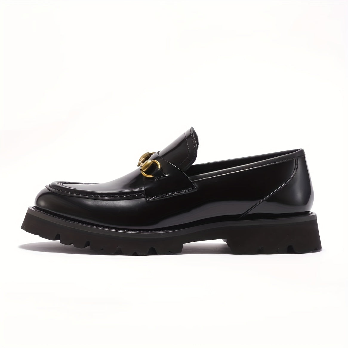 Men's Slip On Loafer Shoes Casual Anti skid Platform Shoes